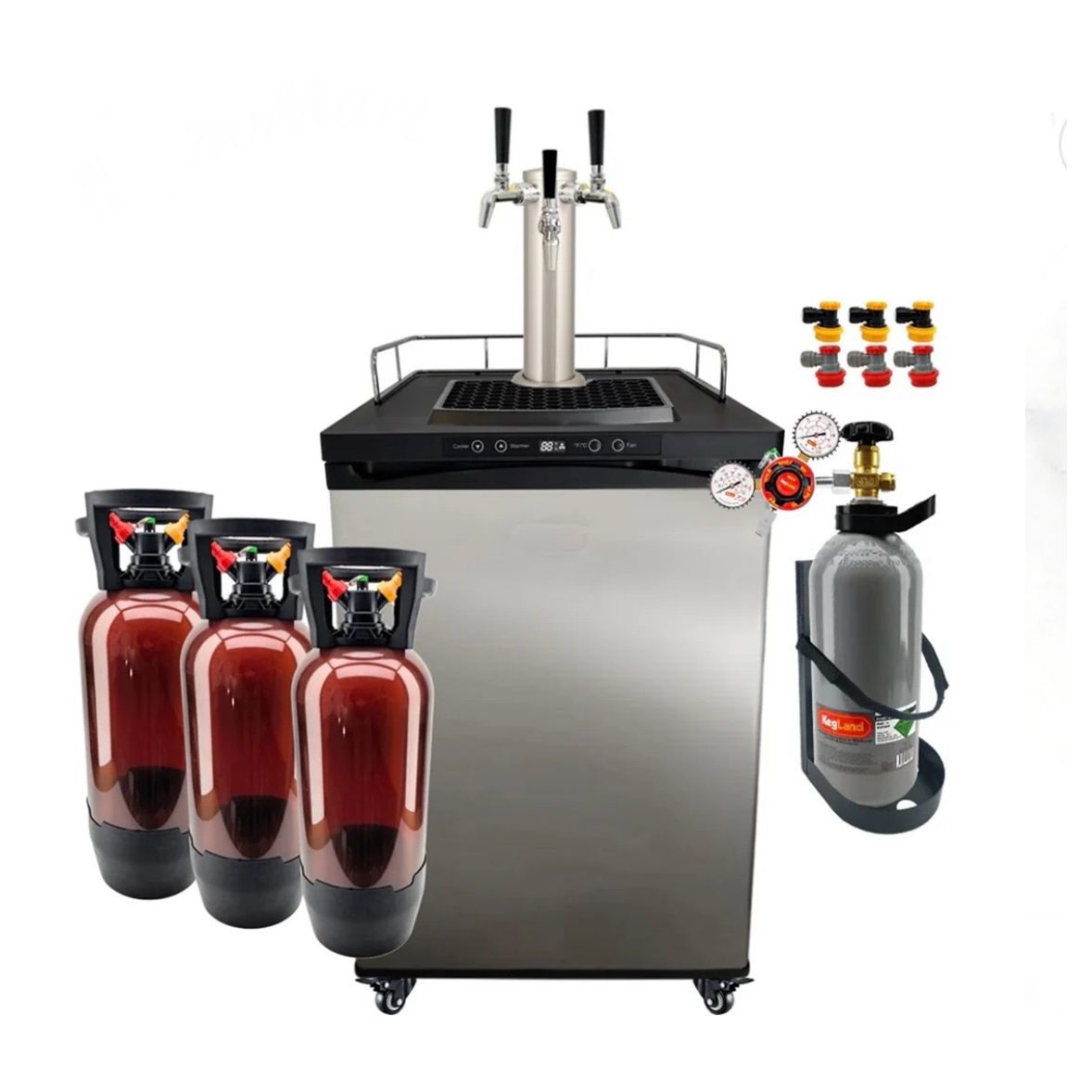 3 Tap Budget Kegerator Kit
